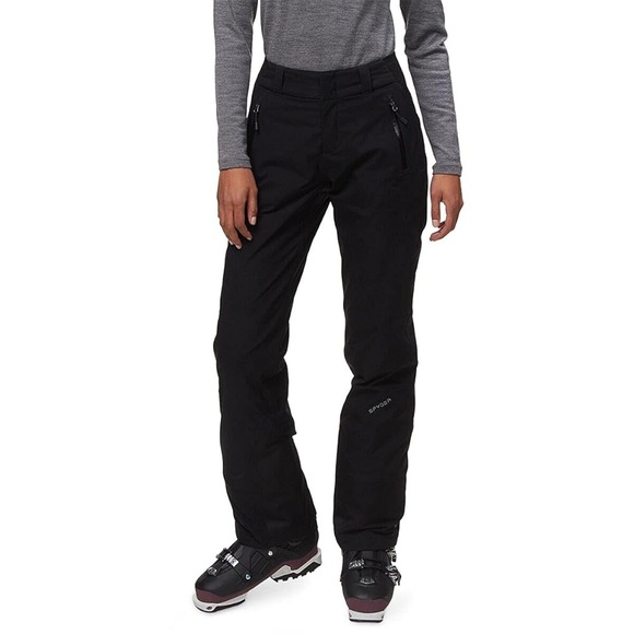 Spyder Soft Shell Straight Leg Insulated Gore-Tex Adjustable Ski Pants in Black - Picture 1 of 13